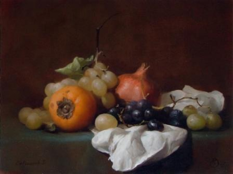 Still life with persimmon