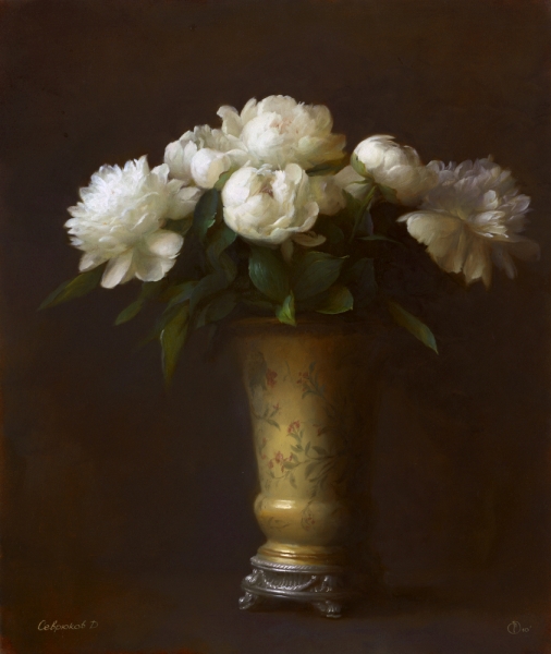 White peonies